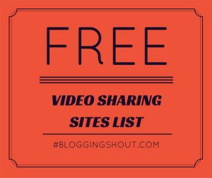 Video Sharing Sites List