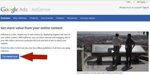 Google AdSense Homepage