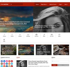 Interactive - Premium 3 Column WordPress Theme