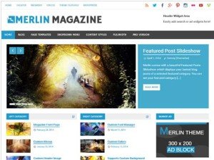 Merlin - 3 Column WordPress Themes