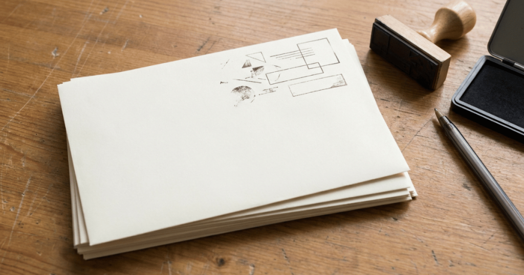 Presort Marks and Permit Numbers on an Envelope