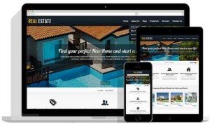 White Real Estate WordPress Theme