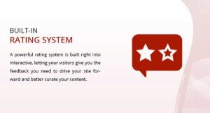 Built-in rating system with Interactive