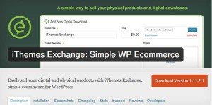 iThemes Exchange - Simple WP Ecommerce