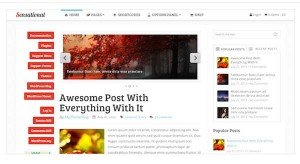 Sensonational WordPress blog Theme